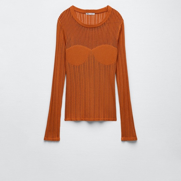 Zara Crocheting Sweater Size Large - Picture 1 of 9